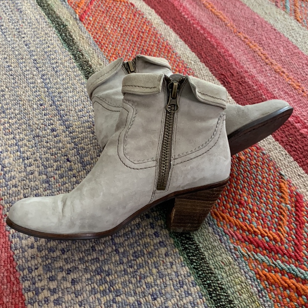 Sam Edelman grey suede booties size 8 - Picture 2 of 5